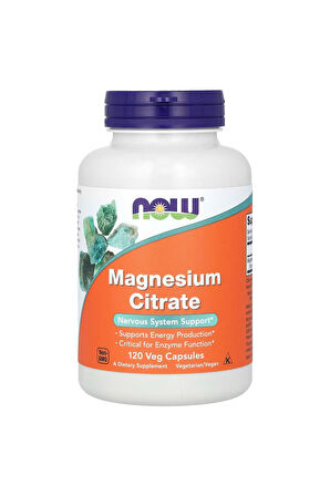 Magnezyum Sitrat, 120 Veg.Kapsül.usa menşei.dmmedicine'den