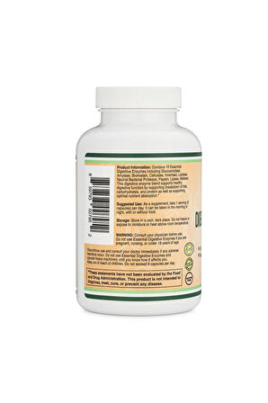 Essential Digestive Enzymes 800 mg 180 veg.Kapsül.usa menşei.dmmedicine'den