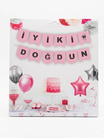 Kız Çocuk Konsepti Doğum Günü Seti 