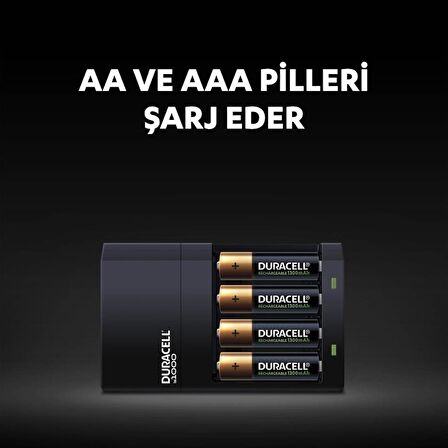 Duracell CEF 14 Şarj Aleti Seti + 2 Şarj Edilebilir AA 1300mAh Pil (Hediyeli)