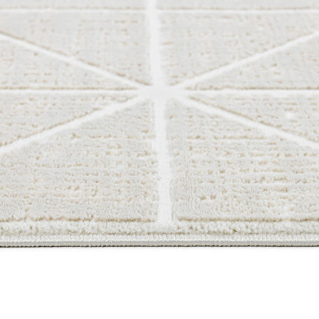 Latte Krem Yumuşak Peluş Dokuma Halı Yolluk Çocuk Odası Oturma Odası Salon Mutfak Halısı Y498A_WR26