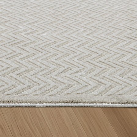 Matcha Yumuşak Peluş Dokulu Bej Çocuk Odası Oturma Odası Salon Mutfak Halısı K072A_FL26