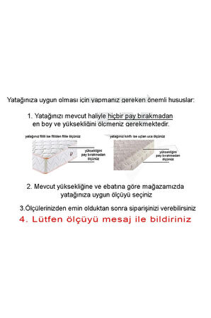 Kılıf Nano 80x160 Yatak Kılıfı Koruyucusu Yatak Örtüsü Fermuarlı Kılıf Kapitone  Açıklamayı Okuyunuz