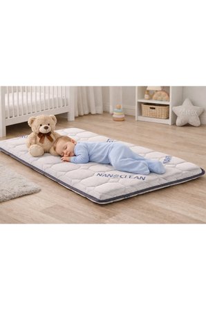Artex 5Cm Nano Süngerli Bebek Çocuk Beşik Yatağı 60x120 Park Yatak Oyun Parkı Yatağı