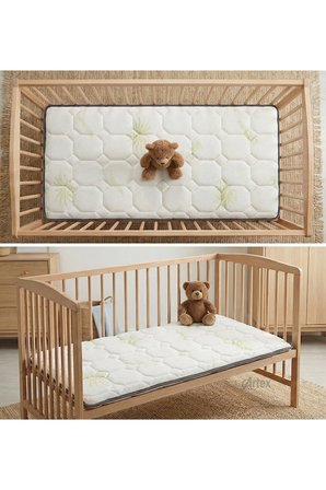 Artex 5Cm Aloe Süngerli Bebek Çocuk Beşik Yatağı 70x110 Park Yatak Oyun Parkı Yatağı