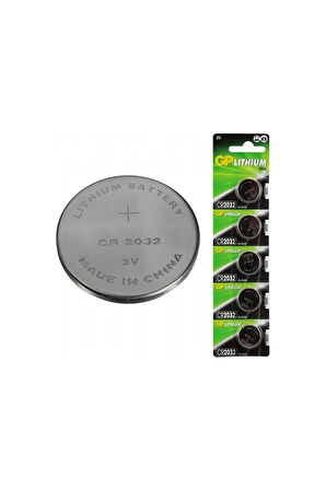 (cr2032) GP 3v lityum 5li düğme pil