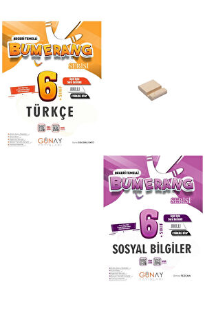 6. Sınıf Bumerang Türkçe ve Sosyal Etkinlikli Soru Bankası + Telefon Tutucu