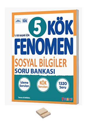 5. Sınıf KÖK Sosyal Bilgiler Soru Bankası ve Telefon Standı
