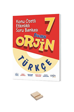 7. Sınıf Orjin Konu Özetli Etkinlikli Türkçe Soru Bankası ve Telefon Standı