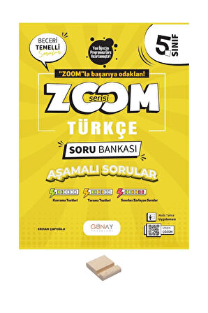 5. Sınıf Zoom Serisi Türkçe Soru Bankası + Telefon Standı