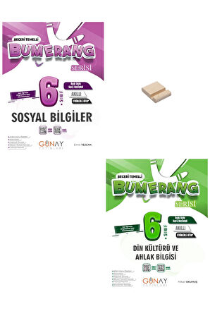 6. Sınıf Bumerang Sosyal ve Din Etkinlikli Soru Bankası + Telefon Tutucu
