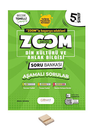 5. Sınıf Zoom Serisi Din Kültürü Soru Bankası + Telefon Standı