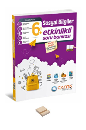 6. Sınıf Sosyal Bilgiler Etkinlkli Kazanım ve Soru Bankası ve Telefon Standı