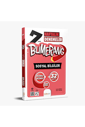 2025-2026 Müfredat 7.SINIF BUMERANG 32 HAFTALIK SOSYAL BILGILER DENEMELERI