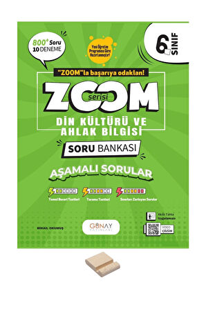 6. Sınıf Zoom Serisi Din Kültürü Soru Bankası + Telefon Standı