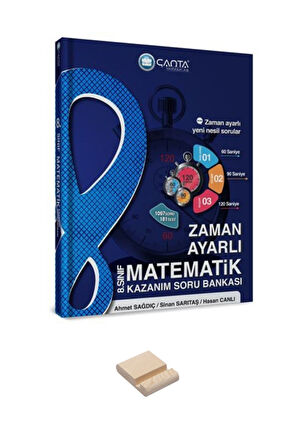 LGS 8. Sınıf Matematik Zaman Ayarlı Kazanım Soru Bankası ve Telefon Tutucu