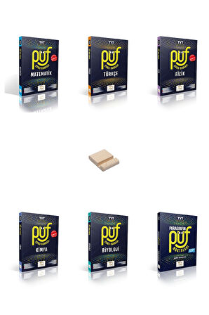 TYT Püf Matematik Türkçe Fizik Kimya Biyoloji ve Paragraf Soru Bankası 6lı Set