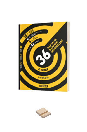 LGS 8. Sınıf Matematik 36 Haftalık Kazanım Denemeleri ve Telefon Standı