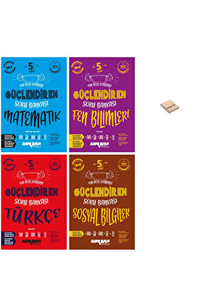 5. Sınıf Güçlendiren Matematik Fen Bilimleri Türkçe ve Sosyal Soru Bankası 4lü Set