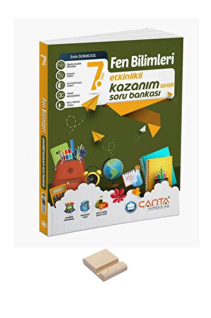 7. Sınıf Etkinlikli Kazanım Fen Bilimleri Soru Bankası ve Telefon Tutucu