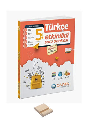 5. Sınıf Etkinlikli Kazanım Türkçe Soru Bankası ve Telefon Tutucu