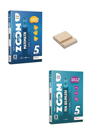 5. Sınıf Zoom Matematik ve Fen Bilimleri Soru Bankası + Telefon Standı