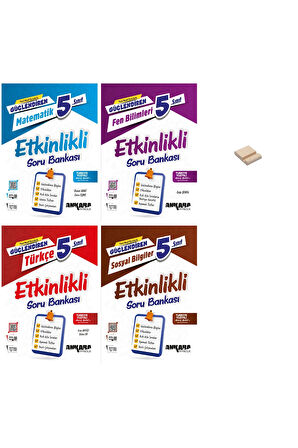 5. Sınıf Güçlendiren Matematik Fen Türkçe ve Sosyal Etkinlikli Soru Bankası 4lü Set