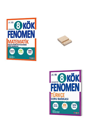 LGS 8. Sınıf KÖK Matematik ve Türkçe Soru Bankası + Telefon Standı