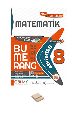 LGS 8.Sınıf Bumerang Matematik Konu Anlatımlı Soru Bankası ve Telefon Standı