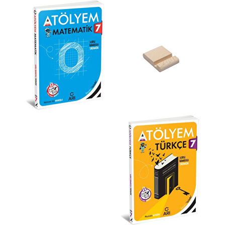 7. Sınıf Atölyem Matematik ve Türkçe Soru Bankası + Telefon Standı