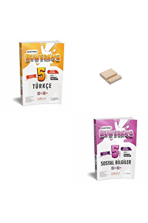 5. Sınıf Bumerang Türkçe ve Sosyal Etkinlikli Kitap + Telefon Standı