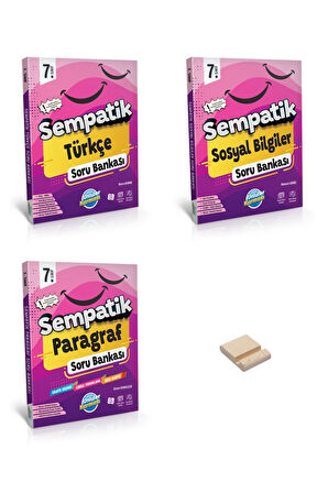 7. Sınıf Sempatik Türkçe Sosyal Bilgiler ve Paragraf Soru Bankası 3lü Set