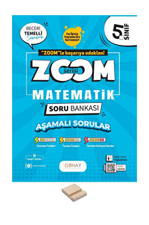 5. Sınıf Zoom Serisi Matematik Soru Bankası + Telefon Standı
