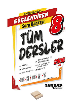 LGS 8. Sınıf Kazandıran Tüm Dersler Soru Bankası ve Telefon Tutucu