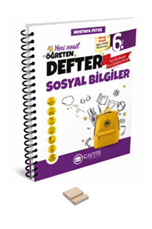 6. Sınıf Sosyal Bilgiler Öğreten Defter ve Telefon Standı