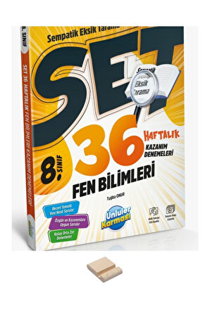 LGS 8. Sınıf Fen Bilimleri 36 Haftalık Denemeler ve Telefon Standı