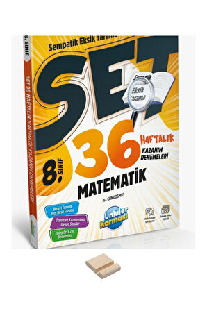 LGS 8. Sınıf Matematik 36 Haftalık Denemeler ve Telefon Standı