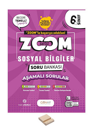 6. Sınıf Zoom Serisi Sosyal Bilgiler Soru Bankası + Telefon Standı