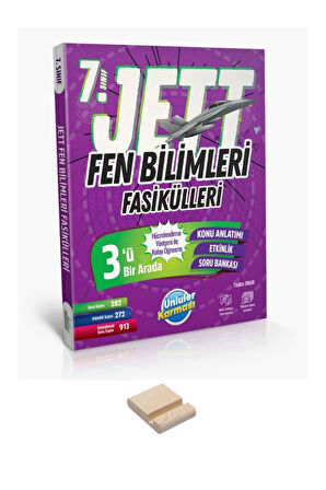 7. Sınıf JETT Fen Bilimleri Fasikülleri ve Telefon Tutucu