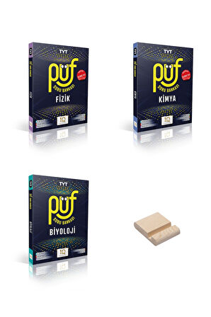 TYT Püf Fizik Kimya ve Biyoloji Soru Bankası 3lü Set