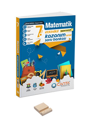 7. Sınıf Etkinlikli Kazanım Matematik Soru Bankası ve Telefon Tutucu