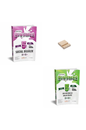 5. Sınıf Bumerang Sosyal ve Din Etkinlikli Kitap + Telefon Standı