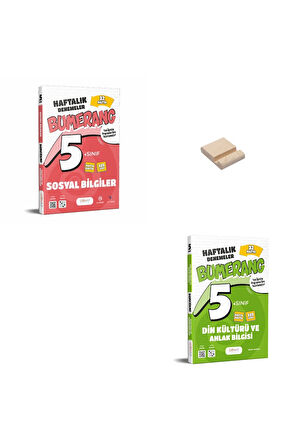 5. Sınıf Bumerang Sosyal ve Din Haftalık Denemeleri + Telefon Standı