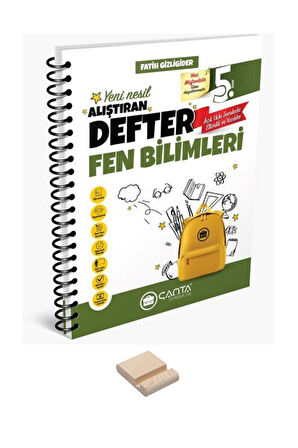 5. Sınıf Fen Bilimleri Hazırlayan Defter ve Telefon Tutucu