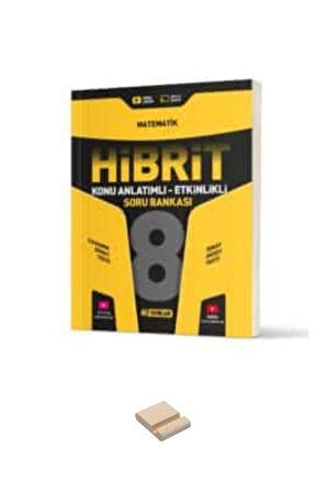 LGS 8. Sınıf Hibrit Matematik Soru Bankası ve Telefon Standı