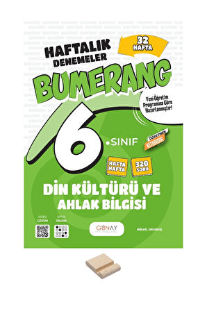 6. Sınıf Bumerang 32 Haftalık Din Denemeleri+ Telefon Standı
