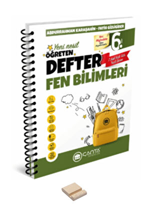 6. Sınıf Fen Bilimleri Öğreten Defter ve Telefon Standı