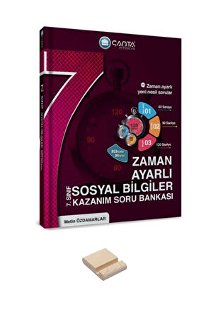 7. Sınıf Sosyal Bilgiler Zaman Ayarlı Kazanım Soru Bankası ve Telefon Tutucu