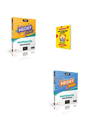 TYT ve AYT Hedef 15 Net Matematik Soru Bankaları