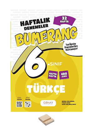 6. Sınıf Bumerang 32 Haftalık Türkçe Denemeleri+ Telefon Standı